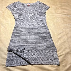 Gray sweater dress